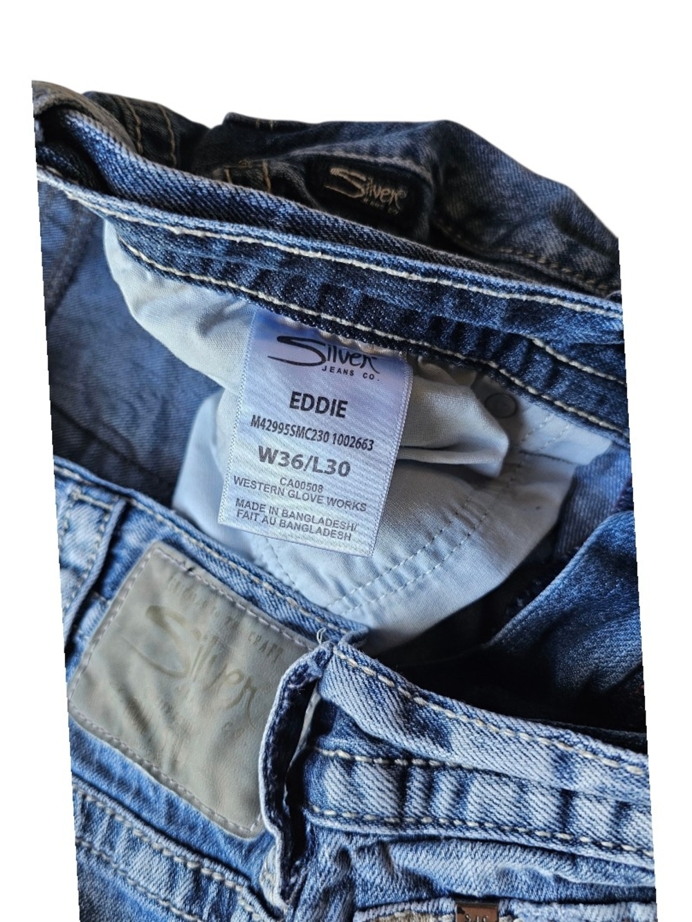 Silver Jeans Eddie Men’s Straight Leg Jeans 36x30 Medium Wash Denim - Picture 4 of 8